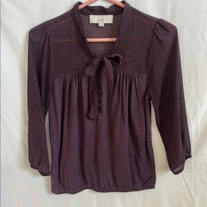 LOFT Women's Purple Blouse